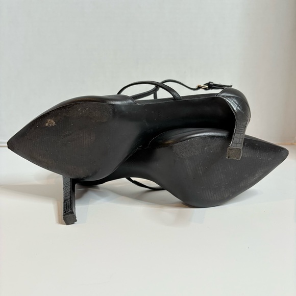 Nine West Black stiletto ankle strap Heels women’s size 10 - Picture 4 of 14